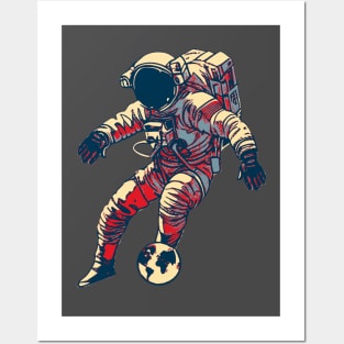 Astronaut Football Player Posters and Art